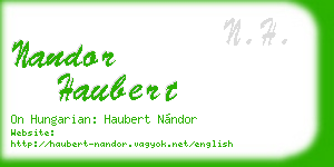 nandor haubert business card